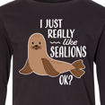 thumbnail image 4 of Inktastic I Just Really Like Sea Lions Ok Long Sleeve Youth T-Shirt, 4 of 5