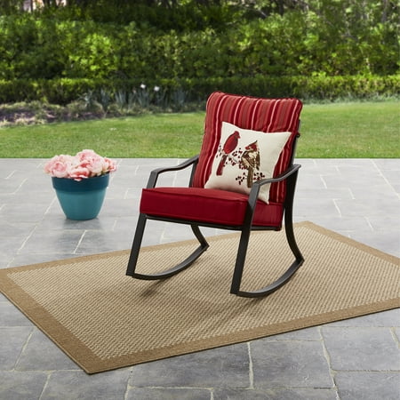 Mainstays Forest Hills Outdoor Rocking Chair - Reversible (The Best Rocking Chair)
