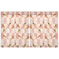 thumbnail image 2 of Plaid Rabbit Radish Pattern Tier Curtains Tier Kitchen Living Room Bedroom Balcony 2 Panels 27x36 Inch, 2 of 9