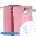 thumbnail image 3 of Unique Bargains Rideaux Courts à Volants, 29'L x 35'H Fenêtre Française Demi-Rideau 2 Panneaux, Rose, 3 of 6