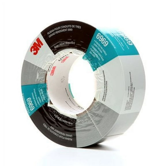 3M Extra Heavy Duty Duct Tape 6969 Silver, 48 mm x 54.8 m 10.7 mil (Pack of 1)