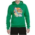 thumbnail image 2 of Wild Bobby, Betty Boop Endless Summer Beach the Dog Betty Boop Unisex Hoodie Sweatshirt, Kelly, Small, 2 of 5