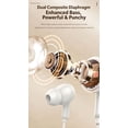 thumbnail image 2 of SENHAWK 3.5mm Jack Wired In Ear Earbuds, HiFi Spatial Surround Sound Wired Headphones with Built-in Noise Reduction Mic, Ergonomic Comfort Gaming Earphones for Smartphones Laptops Desktops, 2 of 8