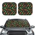 thumbnail image 2 of Windshield Sun Shade, Cute Carrot Piece Foldable Car Sun Shade Windshield For Front, 2 Pieces, 2 of 4