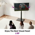 thumbnail image 3 of AOKCOS Modern Swivel Floor TV Stand for 32 - 65 inch Tv,Black, 3 of 7