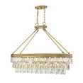 thumbnail image 3 of Windham 8-Light Linear Chandelier in Warm Brass, 3 of 7