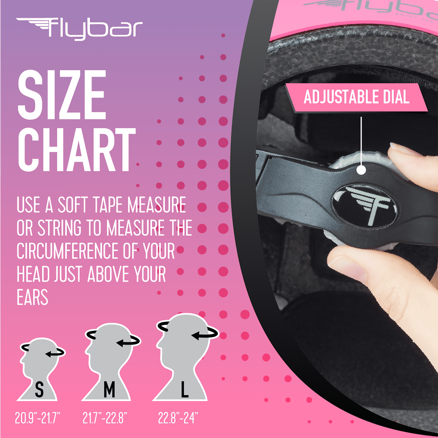 Flybar Multi Sport for Skateboard and Bike Helmet, for Kids and Adults, Ages 6+, Pink, M/L