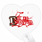 Bermuda Mysterious Bloodstains Terror Heart Mousepad Rubber Mat Game Office