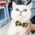 thumbnail image 2 of VINIPET Breakaway Cat Collar with Bow Tie and Bell for Small Med Cat (Yellow), 2 of 7