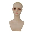 thumbnail image 3 of Maniquí Cabeza Soporte Exhibidor Gorro Peluca Soporte Accesorios PVC Ligero Fácil de Limpiar Adecuado para Salón Tienda Fotografía Entrenamiento Maqui Estilo F, 3 of 8