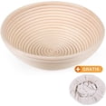 thumbnail image 4 of Cesta de fermentación con cuenco para pan de lino Zhivalor Redonda 25 cm hasta 0,9 kg LN-0983, 4 of 4
