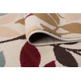 thumbnail image 6 of Transitional Area Rug (5'3'' Round) Floral Ivory, Red Indoor Round Easy to Clean, 6 of 6