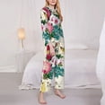 thumbnail image 4 of Bingfone Womens Pajama Sets Bird Butterfly Rose Print,Long Sleeve Loungewear Pajamas Set-X-Large, 4 of 9