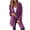 Purple, variant on Women Wool Coat Peacoat Jacket Thick Loose Double Breasted Pea Coat Woolen Winter Overcoat Purple XXXL