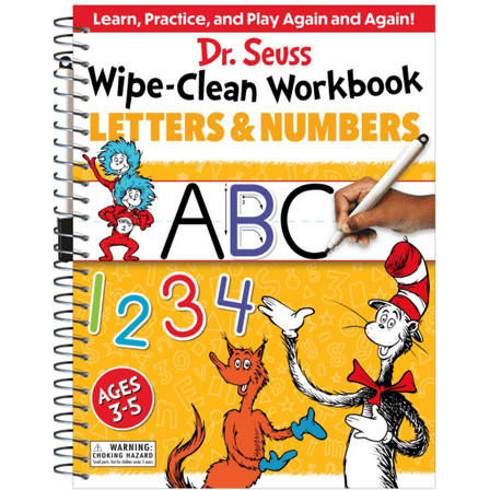 Dr. Seuss Wipe-Clean Workbook: Letters and Numbers: Activity Workbook for Ages 3-5 (Paperback)