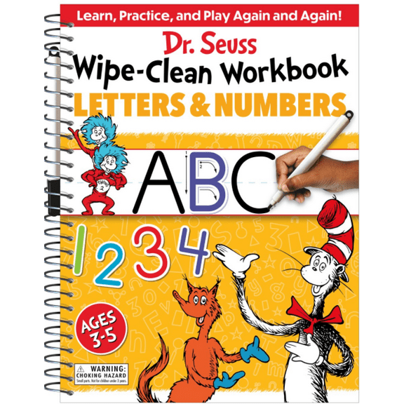 Dr. Seuss Wipe-Clean Workbook: Letters and Numbers: Activity Workbook for Ages 3-5 (Paperback)
