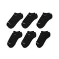 thumbnail image 3 of Nike Everyday Plus Cushioned No-Show Training Socks (6-Pack) Black | White S, 3 of 4