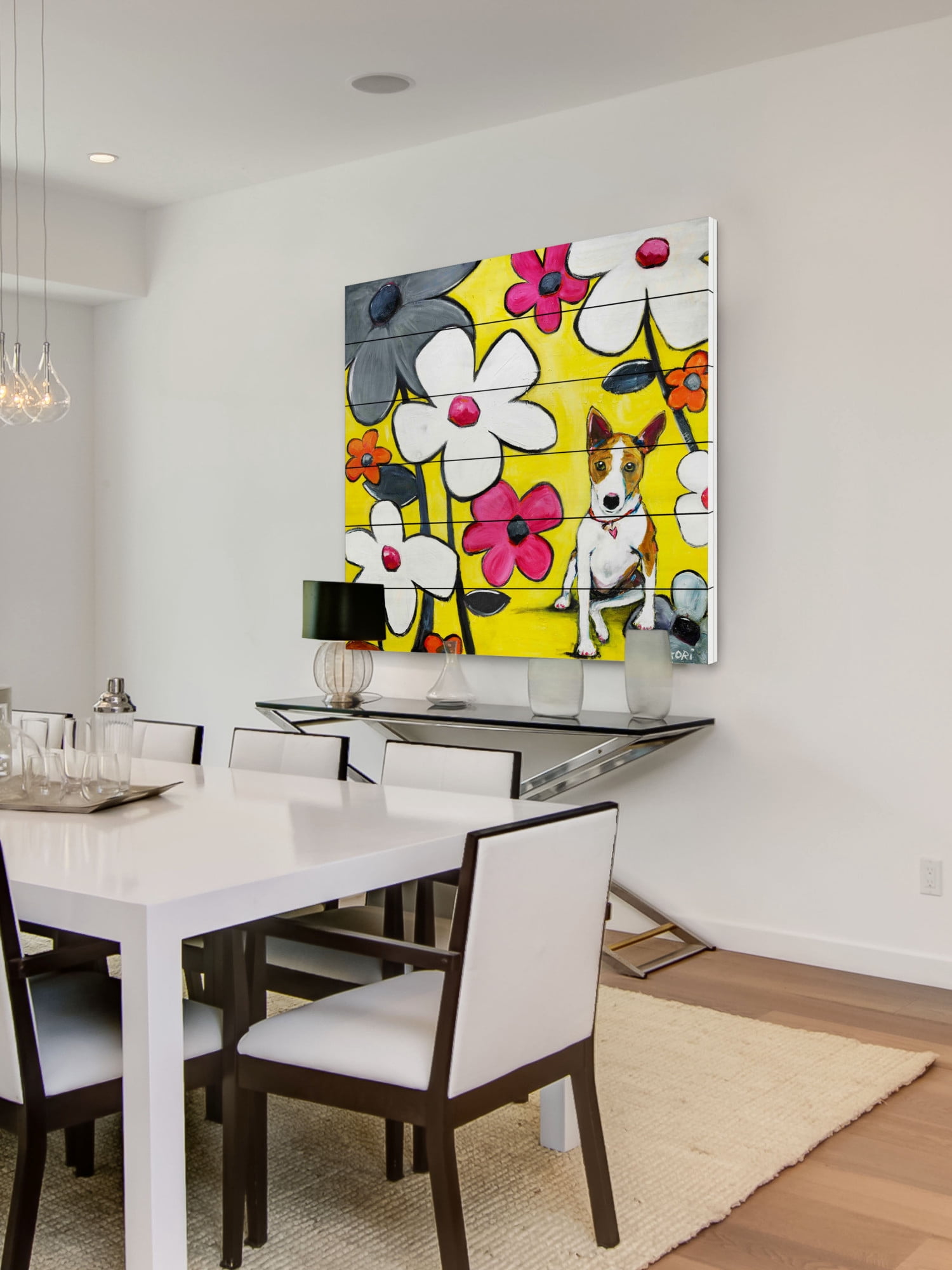 Marmont Hill "Wild Thing" by Tori Campisi Painting Print on White Pine Wood