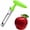 Green, variant on Stainless Steel Corer - Easy Use & Dishwasher Safe, Multi-Fruit Core Remover with Handle for Apples, Pears, Tomatoes & Cupcakes | Durable Kitchen Tool (Green)