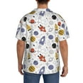thumbnail image 3 of Kdxio Men'S Hawaiian Shirt For Men Short Sleeve Shirt Rocket Planets Summer Casual Holiday Beach Button Down T-Shirts, 3 of 5