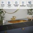 thumbnail image 4 of Karran Usa CCU200GG Cinox 27-1/2" Oval Stainless Steel Undermount Bathroom Sink - Gunmetal, 4 of 7