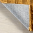thumbnail image 3 of nuLOOM Jeni SuperiorWash Solid Faux Rabbit Machine Washable Area Rug, 2' 6" x 8', Runner, Jeni Gold, 3 of 9