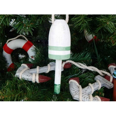 Vintage Green Decorative Lobster Trap Buoy Christmas Tree