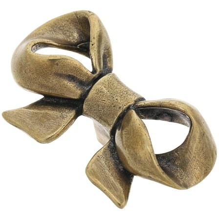 Masteelf Bow Drawer Knobs Metal Bow Dresser Knobs Vintage Dresser Bow Knobs Pulls For Home Bedroom Kitchen Cabinets Hardware