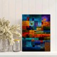 thumbnail image 2 of Geometric Abstract Textured Canvas Wall Art，Hotel Lobby Living Room Bedroom Decor, 2 of 8