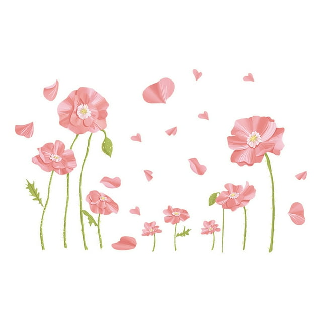 Yuarrent Adhesivo de pared de flores, papel tapiz autoadhesivo, aplicación amplia multifuncional, pegatinas de decoración para el hogar, dormitorio Decoración del hogar Yuarrent HA077600-00B