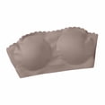 thumbnail image 4 of Versatile Strapless Bustier Bra for Seamless Support and Lightweight Comfort | Side Closure Bandeau Push-Up Top for All-Season Wear and Daily Leisure, S, Grey, 4 of 5