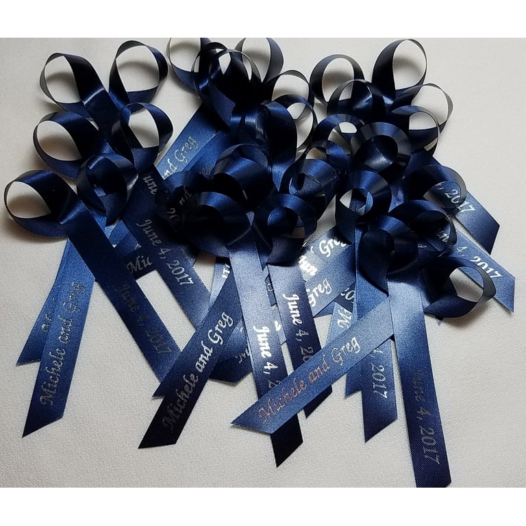  25 Personalized Baby Shower Ribbons for Invitations  Centerpieces Party Favors or Gender Reveal Sprinkle Assembled Bows - Custom  Ribbon : Handmade Products
