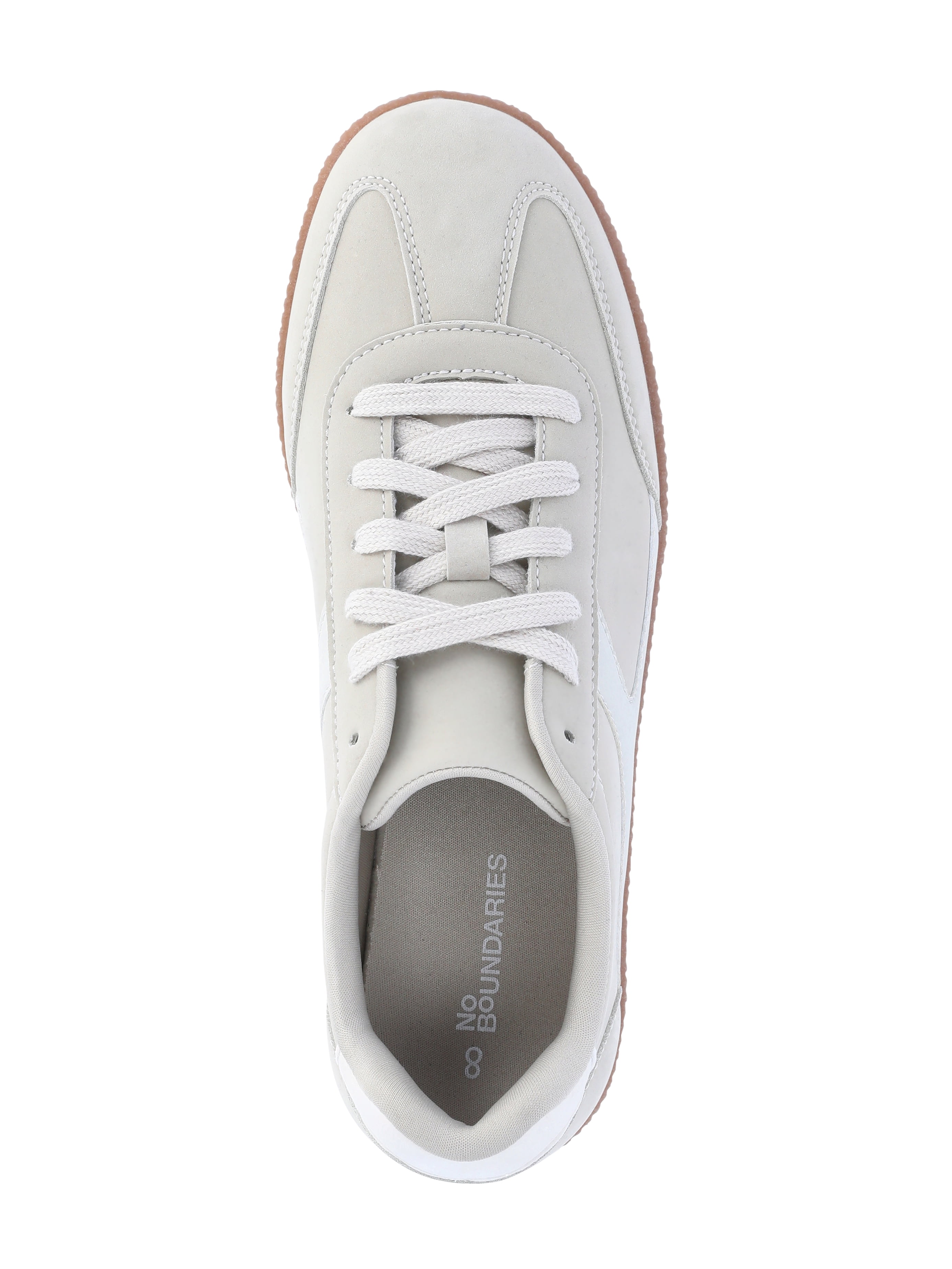 No Boundaries Women's Lace Up Sport Sneakers, Wide Width Available