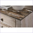 thumbnail image 2 of Bedroom Set, 5-Piece King Industrial Chic White Wash Solid Wood | Wood | Standard Beds, 2 of 9