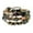 Black, variant on Stackable Bead Bracelets For Women Stretch Multilayered Bracelet Set Multicolor Jewelry