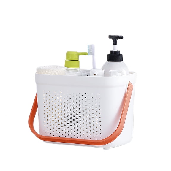 Portable Shower Caddy Bins Plastic Basket with Handle, Plastic Storage Basket Shower Organizer Bin