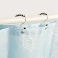 thumbnail image 2 of Stainless Steel Shower Hooks 12 Pack With 5 Bearings Rustproof Bathroom S Hooks For Smooth Silent Sliding Curtain Rings 12PCS, 2 of 5