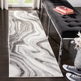 thumbnail image 2 of SAFAVIEH Craft Angjelko Abstract Runner Rug, Grey/Silver, 2'3" x 16', 2 of 6