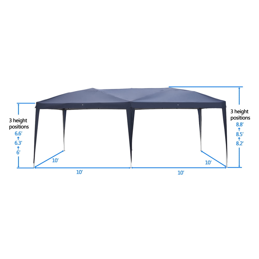 Kadyn 10' x 20' home outdoor camping waterproof folding tent, Wedding Party Tent with Portable Bag, Camping Shelters for Parties Garden Pool, Blue Kadyn 10' x 20' home outdoor camping waterproof folding tent, Wedding Party Tent with Portable Bag, Camping Shelters for Parties Garden Pool, Blue