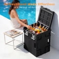 thumbnail image 2 of CAMMOO 82QT Heavy Duty Cooler Chest & Insulated Food Carrier with Wheels, Front-Loading Catering Hot Box Food Warmer for 5 Full-Size Pans (NOT Included), Black, 2 of 9