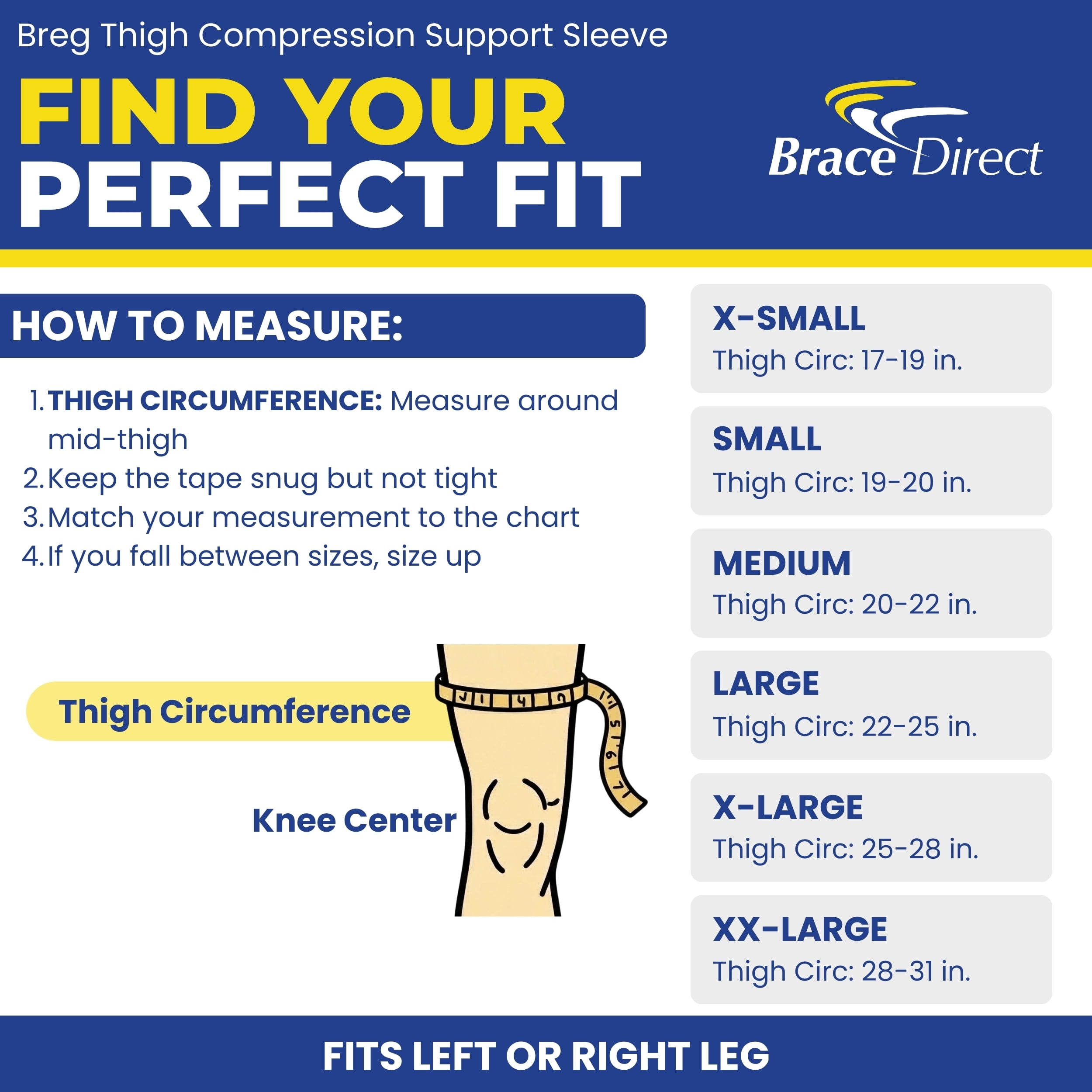 Breg Thigh Compression Support Sleeve
