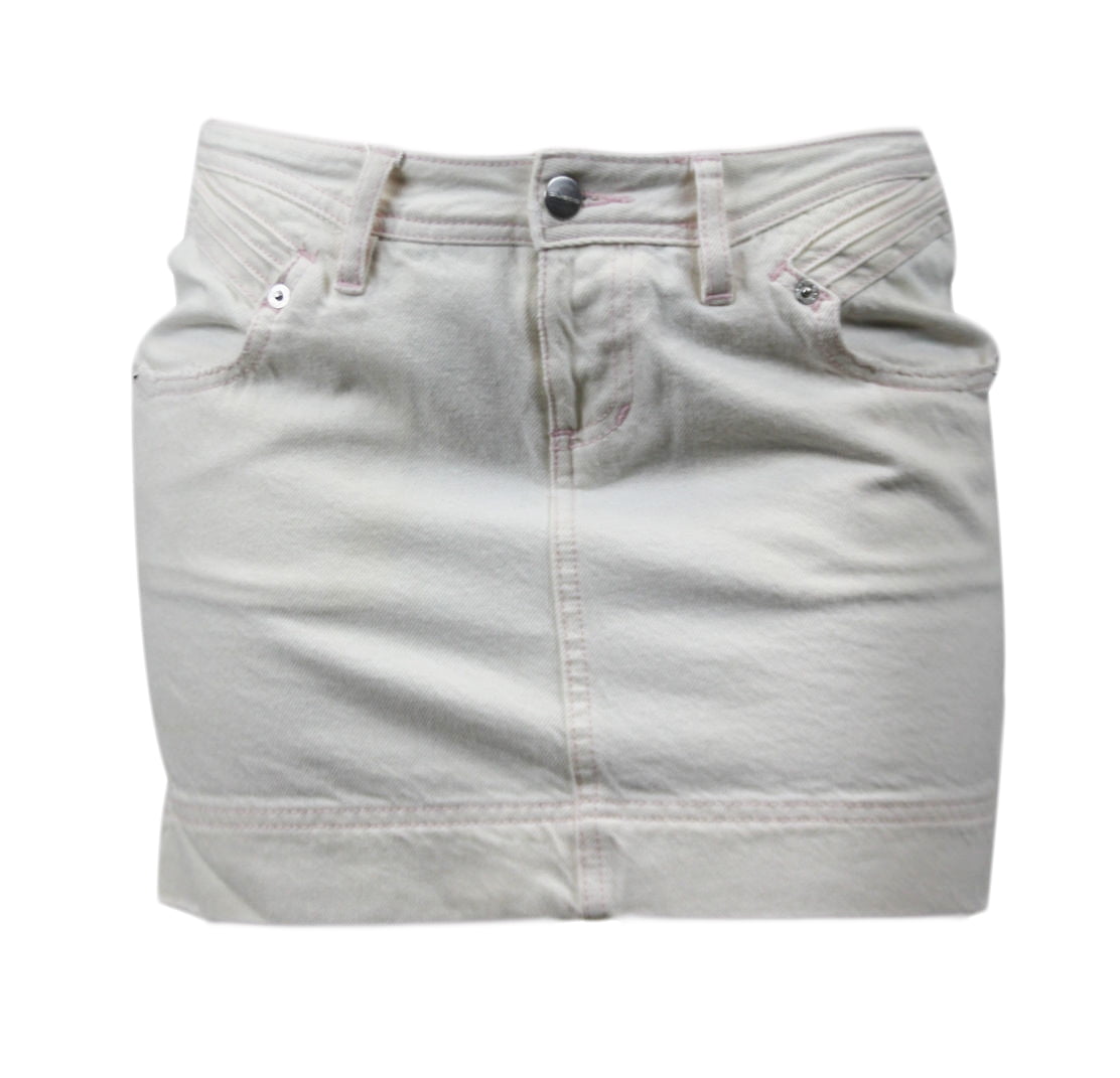 white denim skirt walmart