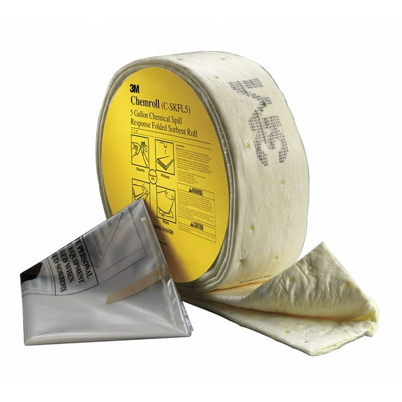 3m Spill Kit, Chem/Hazmat, Yellow C-SKFL5