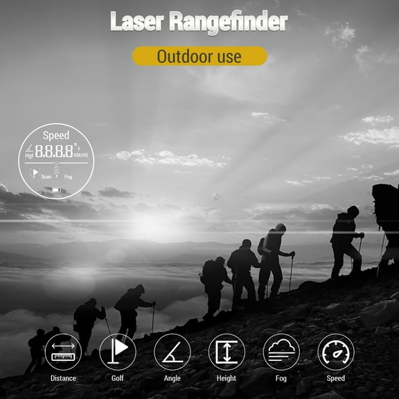 Golf Rangefinder Digital Hunting Measurement Monocular Telescope 600M / 800M / 1000M