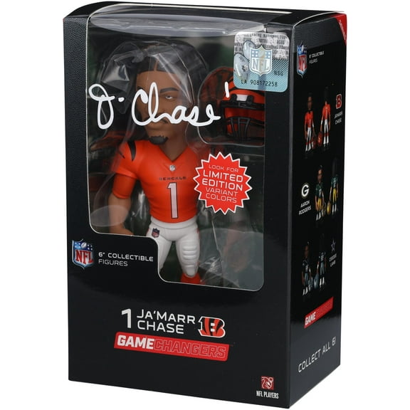 Ja'Marr Chase Cincinnati Bengals Autographed GameChangers Series 1 6" Figurine - Fanatics Authentic Certified