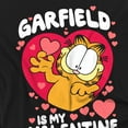 thumbnail image 2 of Garfield is My Valentine Unisex Adult T Shirt, Black, 3X-Large, 2 of 4