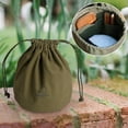 thumbnail image 2 of Almencla Canvas Drawstring Bag Cookware chen Durable pour la Pêche Escalade Vert Vert Petit, 2 of 8