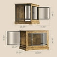 thumbnail image 5 of FA Dog Crate Furniture, Wooden Side End Table, Indoor Dog Kennel up to 176 lb, Heavy-Duty Pet House, Decorative Pet House, Rustic Brown, 5 of 8