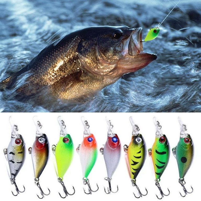 10pc fishing lures crankbait wobble MattLock 12