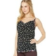 thumbnail image 3 of Nicole Miller Artelier BLACK/MULTI Ditzy Stems Silk Cami Blouse, US Large, 3 of 4
